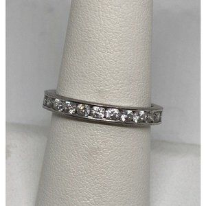 925 STERLING SILVER RING WITH CZ  SIZE 8